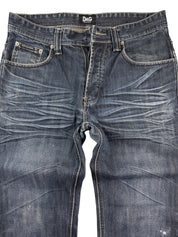 Dolce & Gabbana Big Logo Washed Straightfit Jeans (XS)