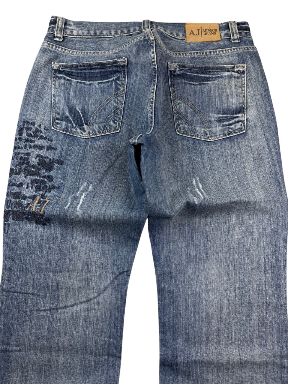 Armani Big Logo Bootcut Jeans (S)