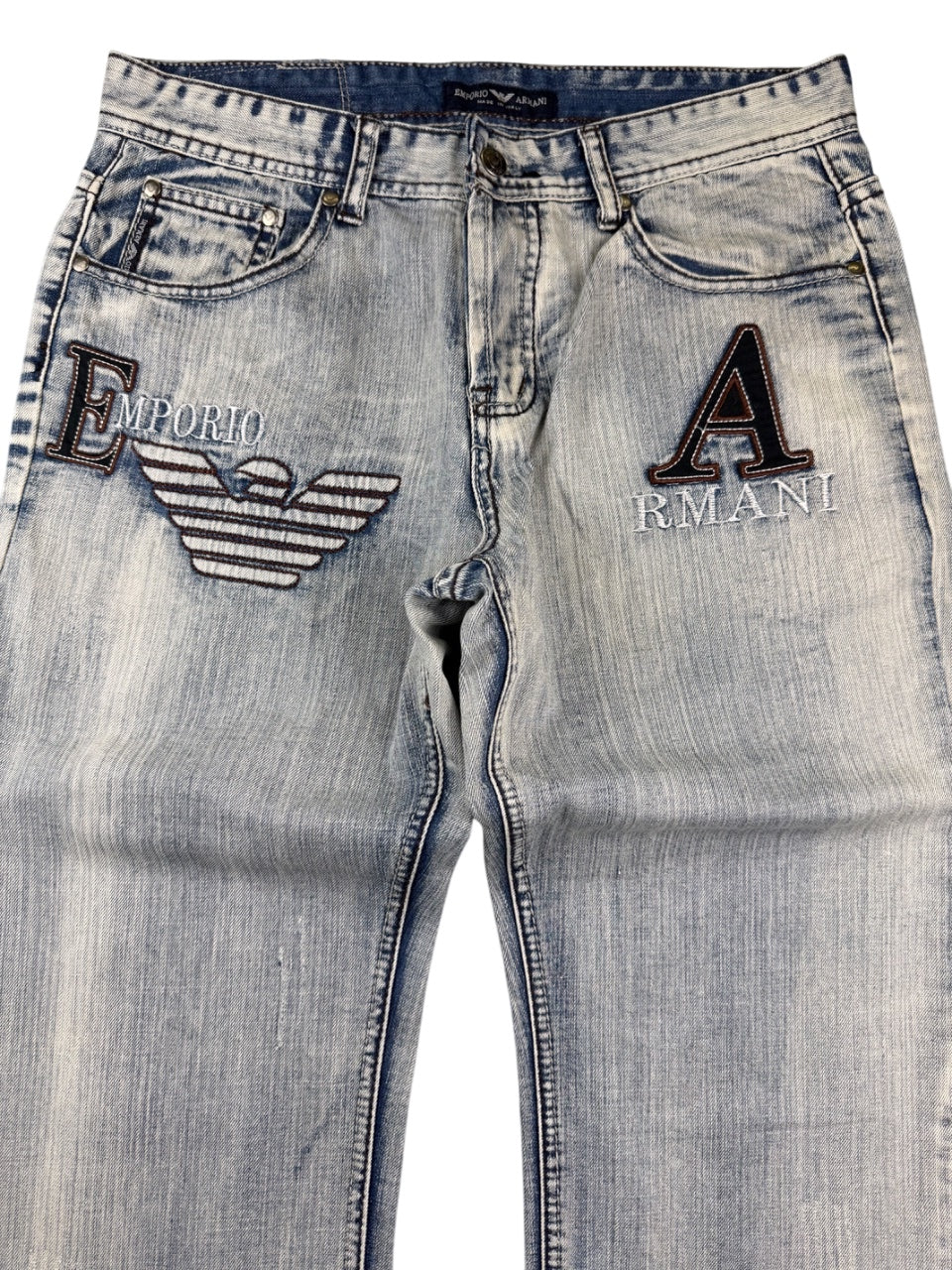 Armani Big Logo Straightfit Jeans (S-M)