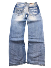 Armani Big Logo Washed Straightfit Jeans (XS)