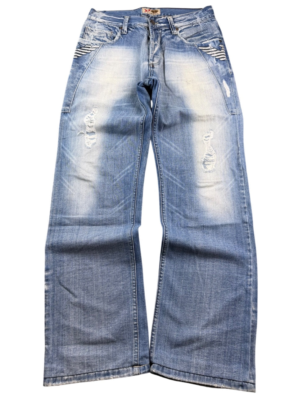 Armani Big Logo Washed Straightfit Jeans (XS)
