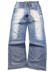 Armani Big Logo Washed Straightfit Jeans (XS)