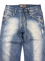 Armani Big Logo Washed Straightfit Jeans (XS)