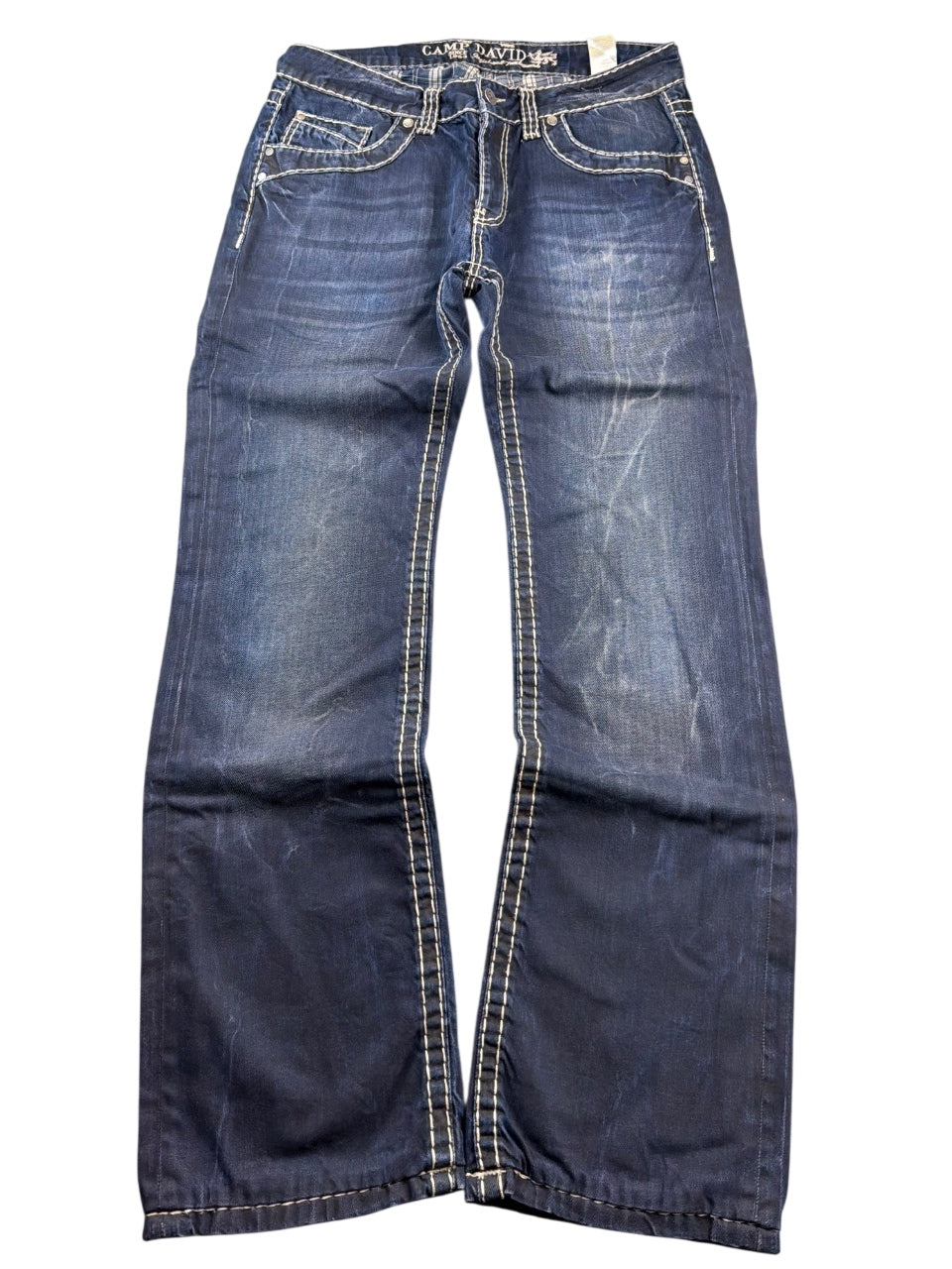 Camp David Washed Bootcut Jeans (M)