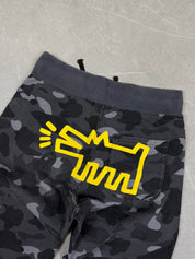 Bape x Keith Haring Camo Jogger open leg (XS-S)