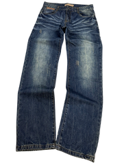 Washed Straight-Fit Jeans (M)