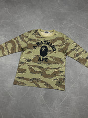 Bape College Camo Longsleeve (S-M)