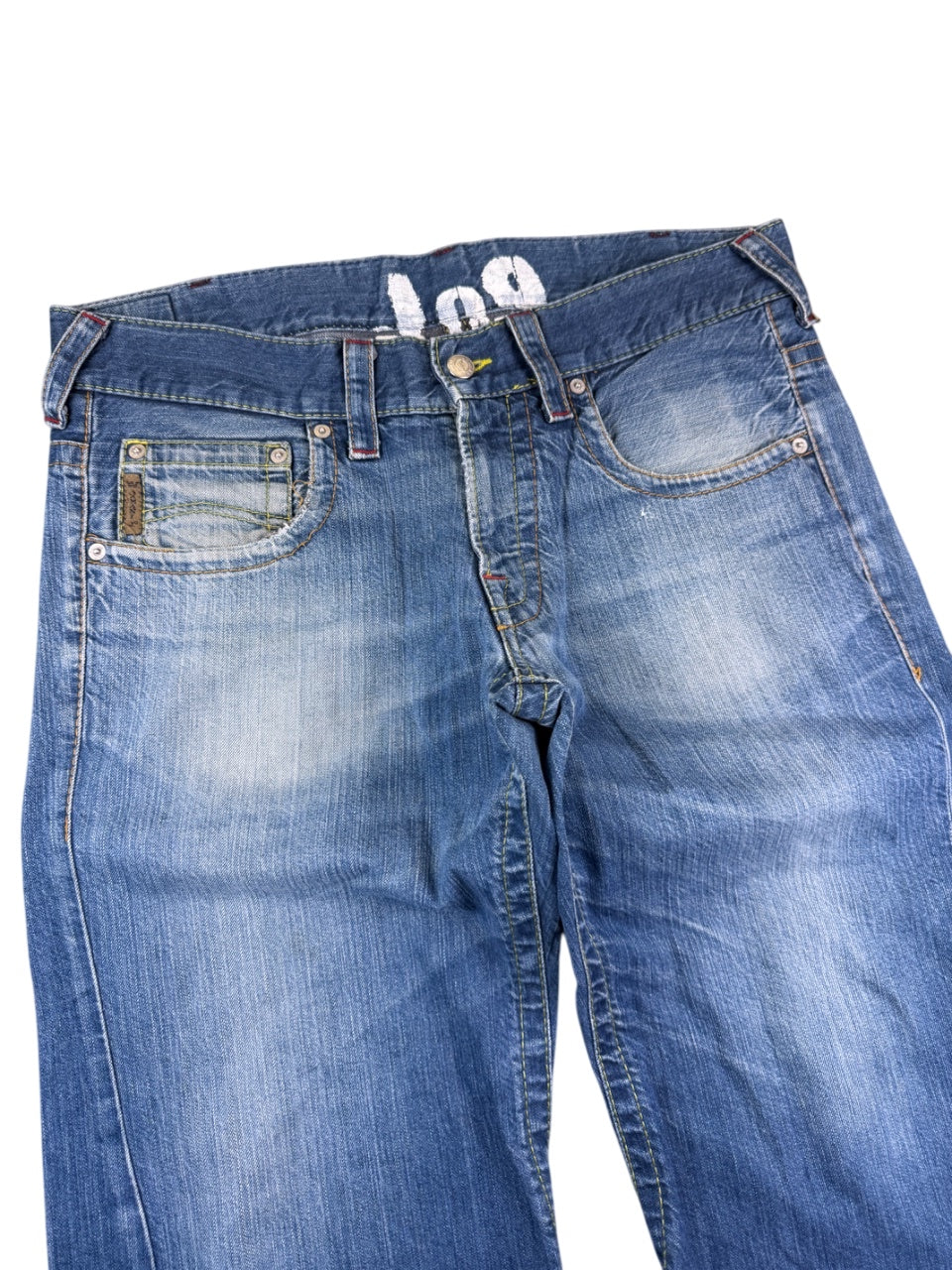 Armani Big Logo Baggy Jeans (M)
