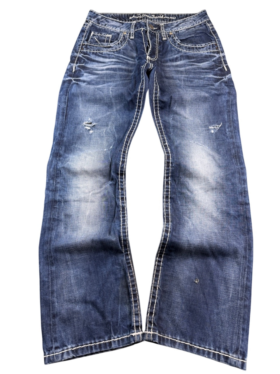 Camp David Washed Bootcut Jeans (S)