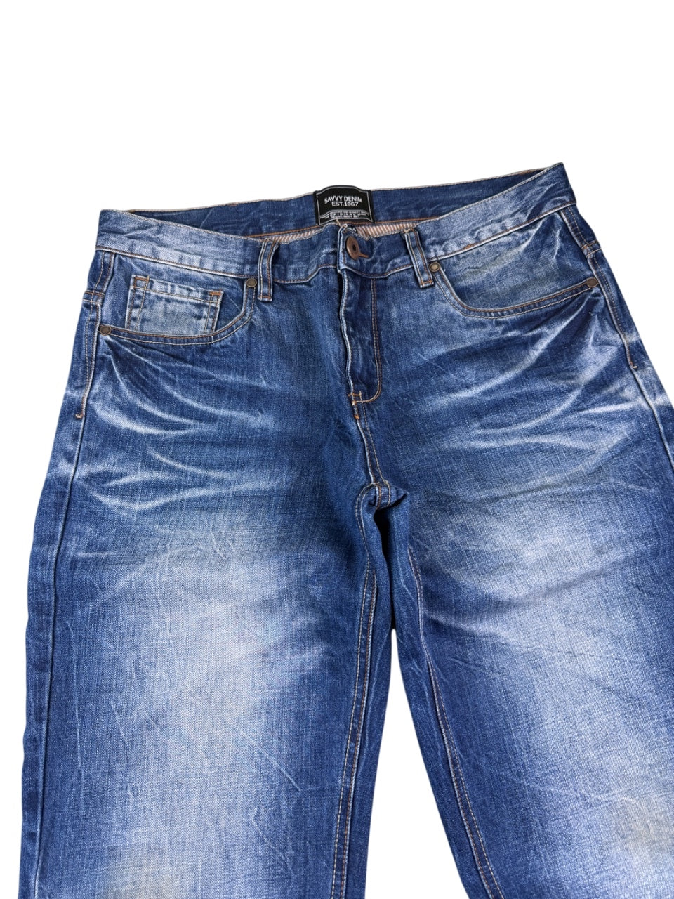 Savvy Washed Straightfit Jeans (L)