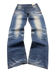 Crazy washed Straight Jeans (S)