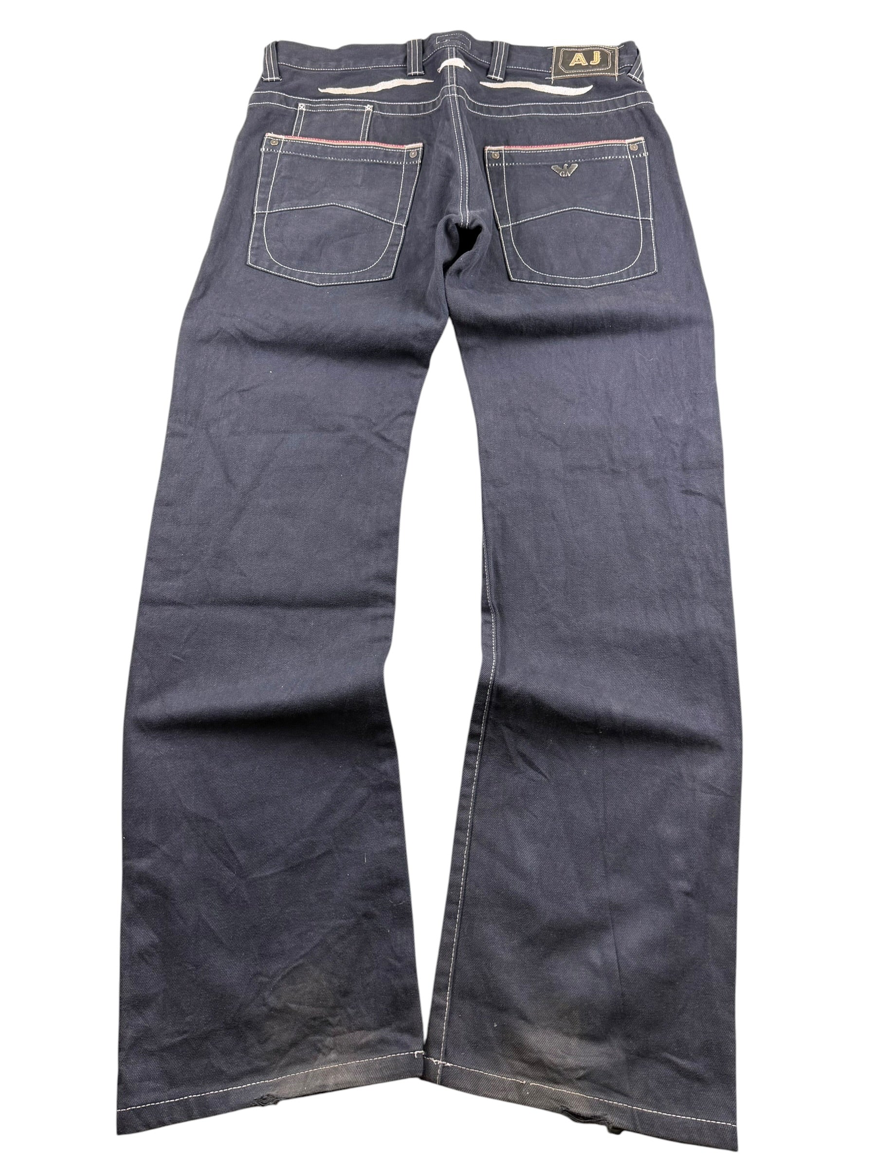 Armani Logo Bootcut Jeans (M)