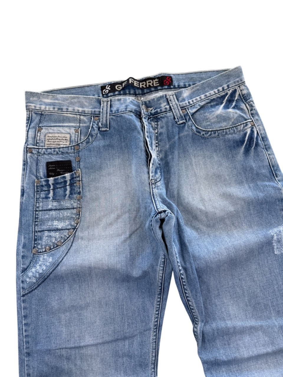 Ferre Big Logo Bootcut Jeans (L)