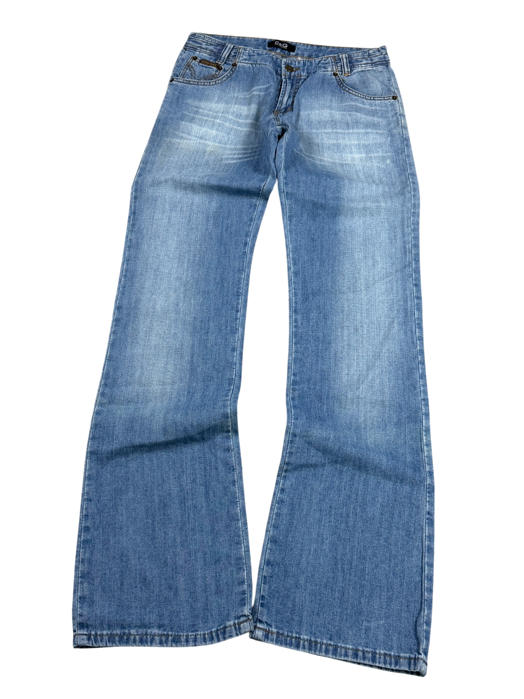 Dolce Gabbana Vintage Big Logo Bootcut Jeans (XS-S)
