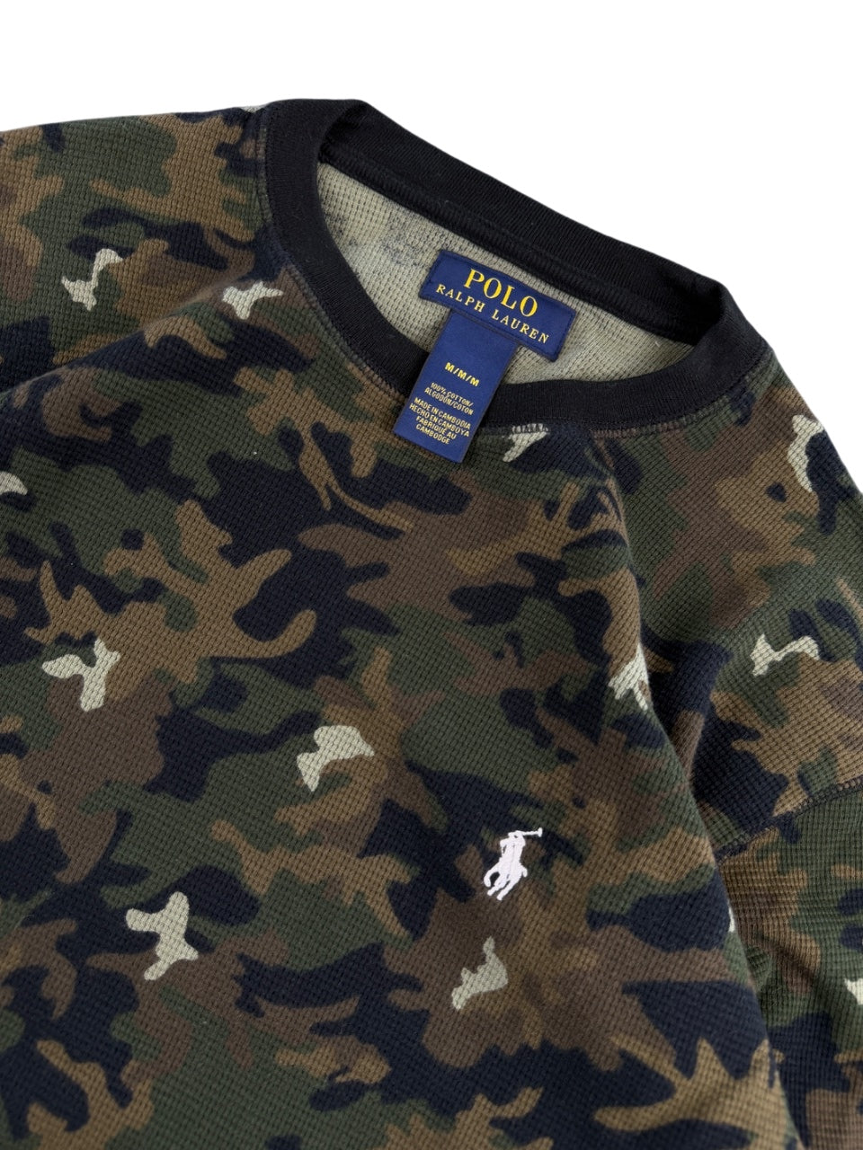 Ralph Lauren Waffle Knit Longsleeve (M slimfit)
