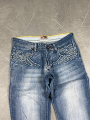 Armani vintage Big Logo washed Bootcut Jeans (XS)