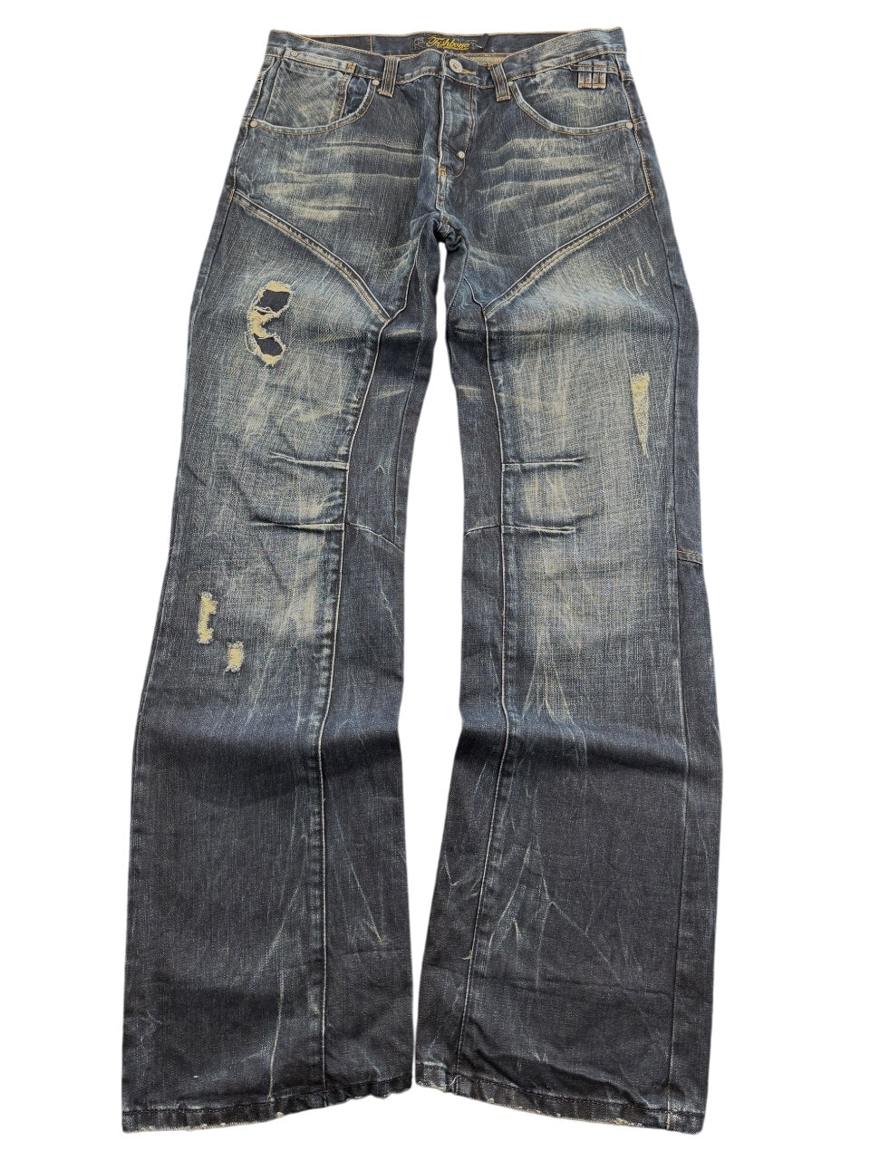 Fishbone Washed Bootcut Jeans (L)
