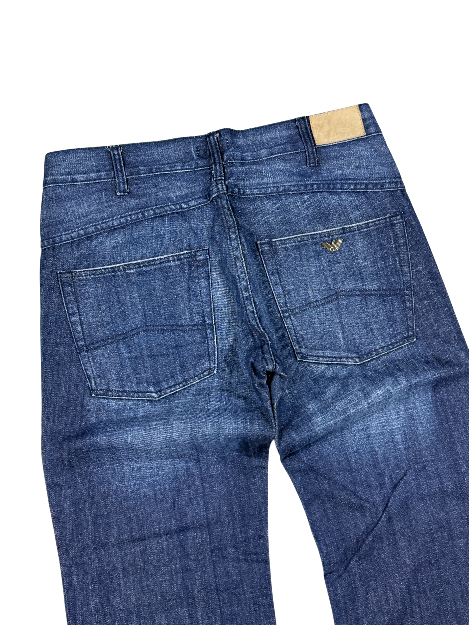 Armani Vintage Washed Bootcut Jeans (L)