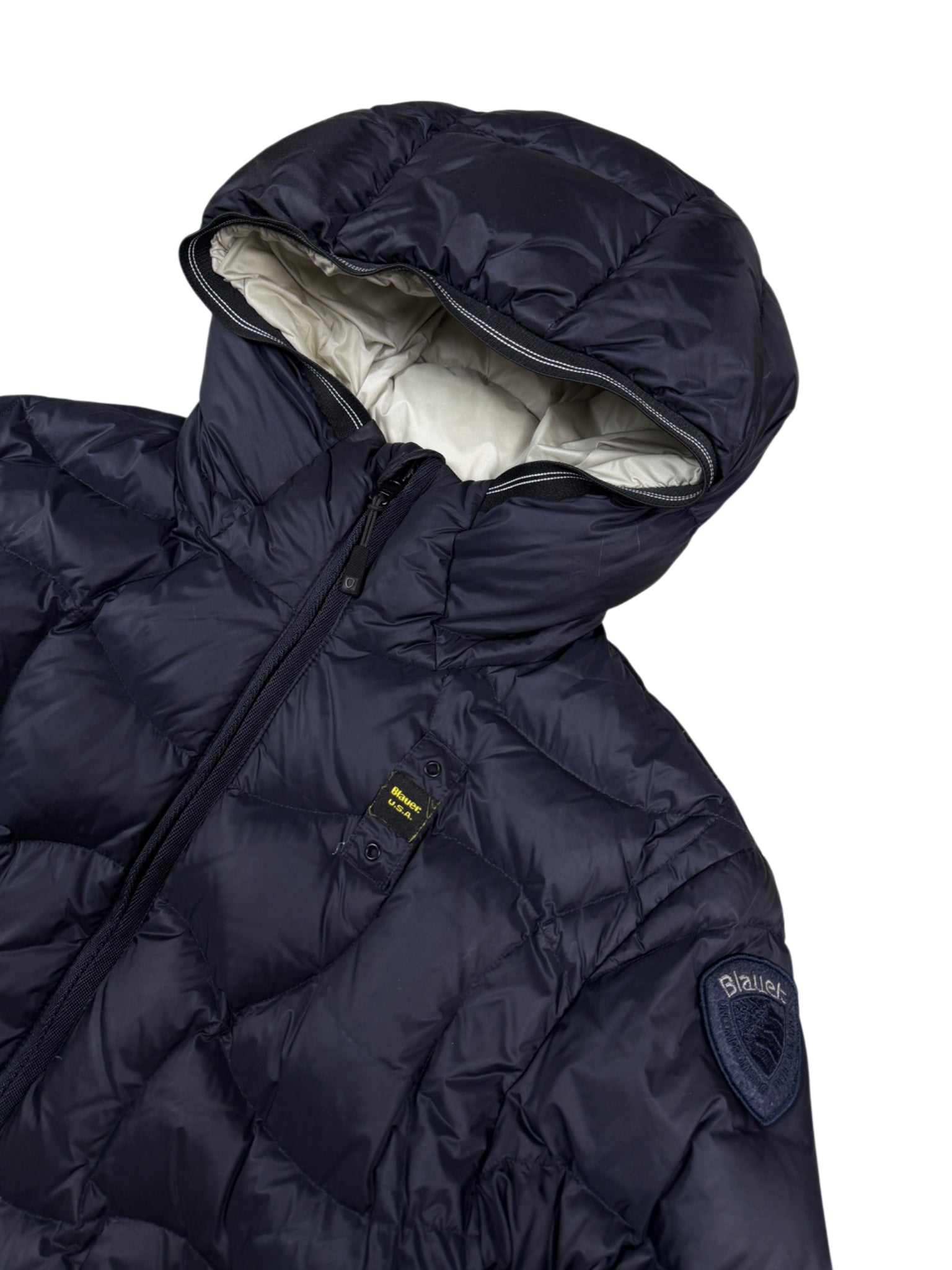 Blauer Pufferjacke (S)