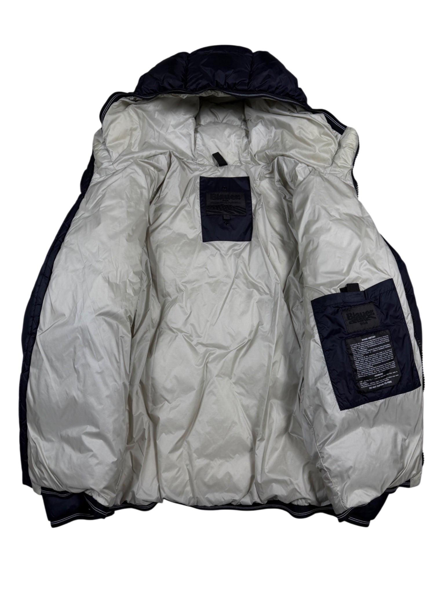 Blauer Pufferjacke (S)