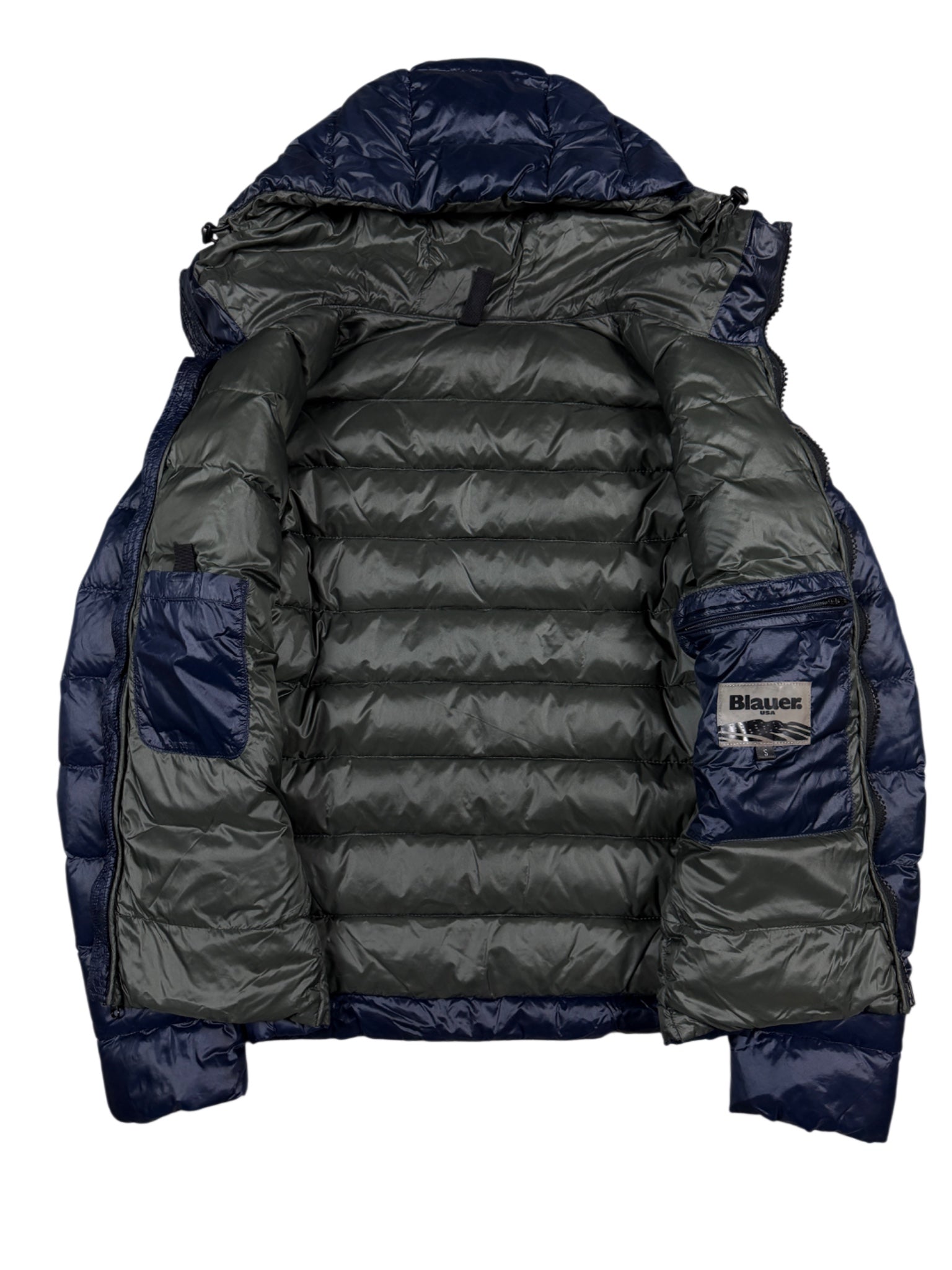 Blauer USA Pufferjacke (XS-S)