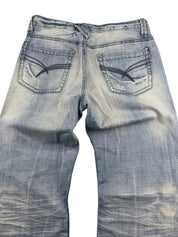 Washed Bootcut Jeans (XS-S)