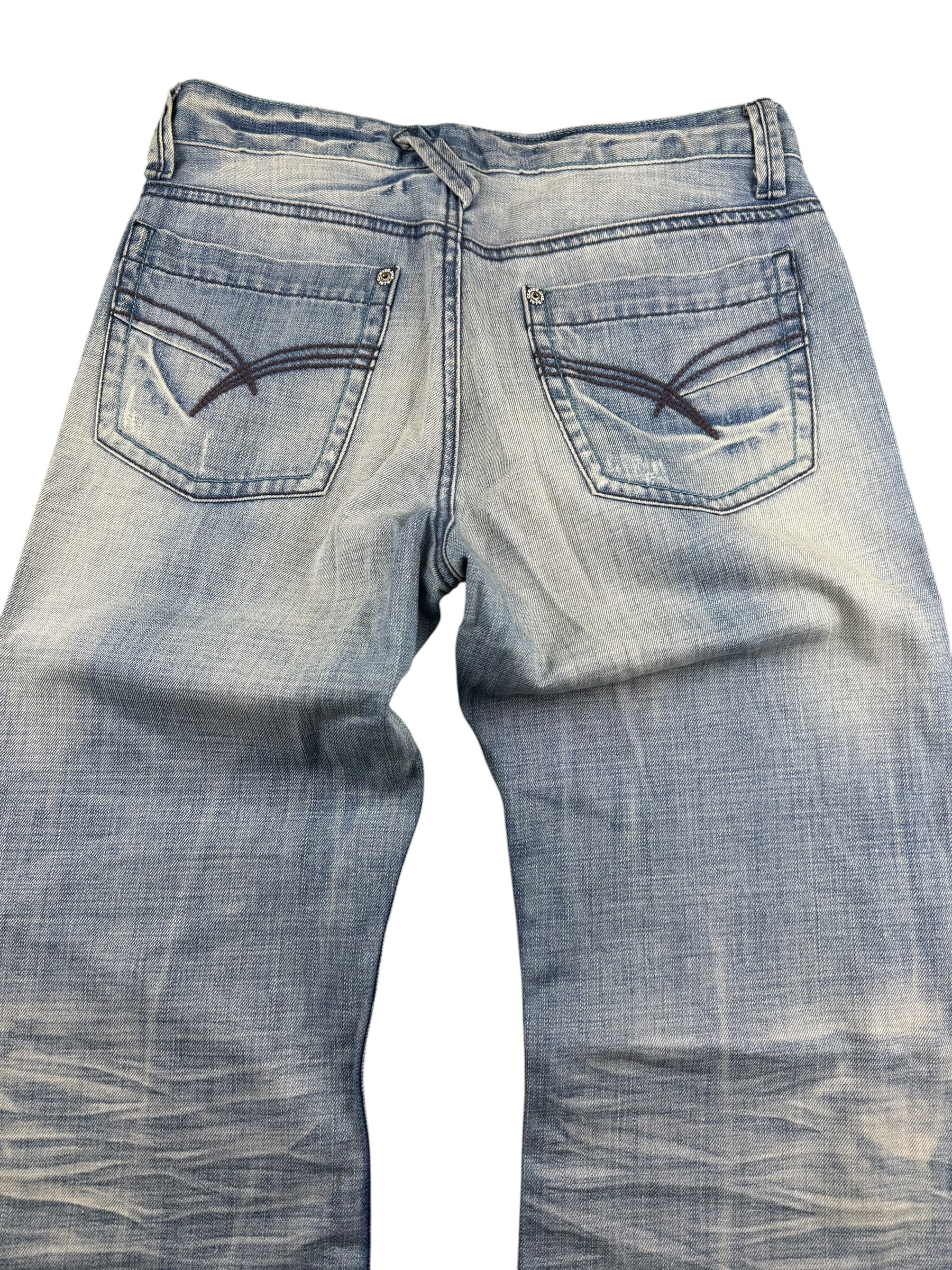 Washed Bootcut Jeans (XS-S)