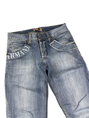 Armani Big Logo Bootcut Jeans (S-M)