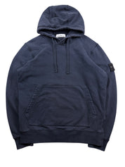 Stone Island Hoodie Black on Black Logo (L)
