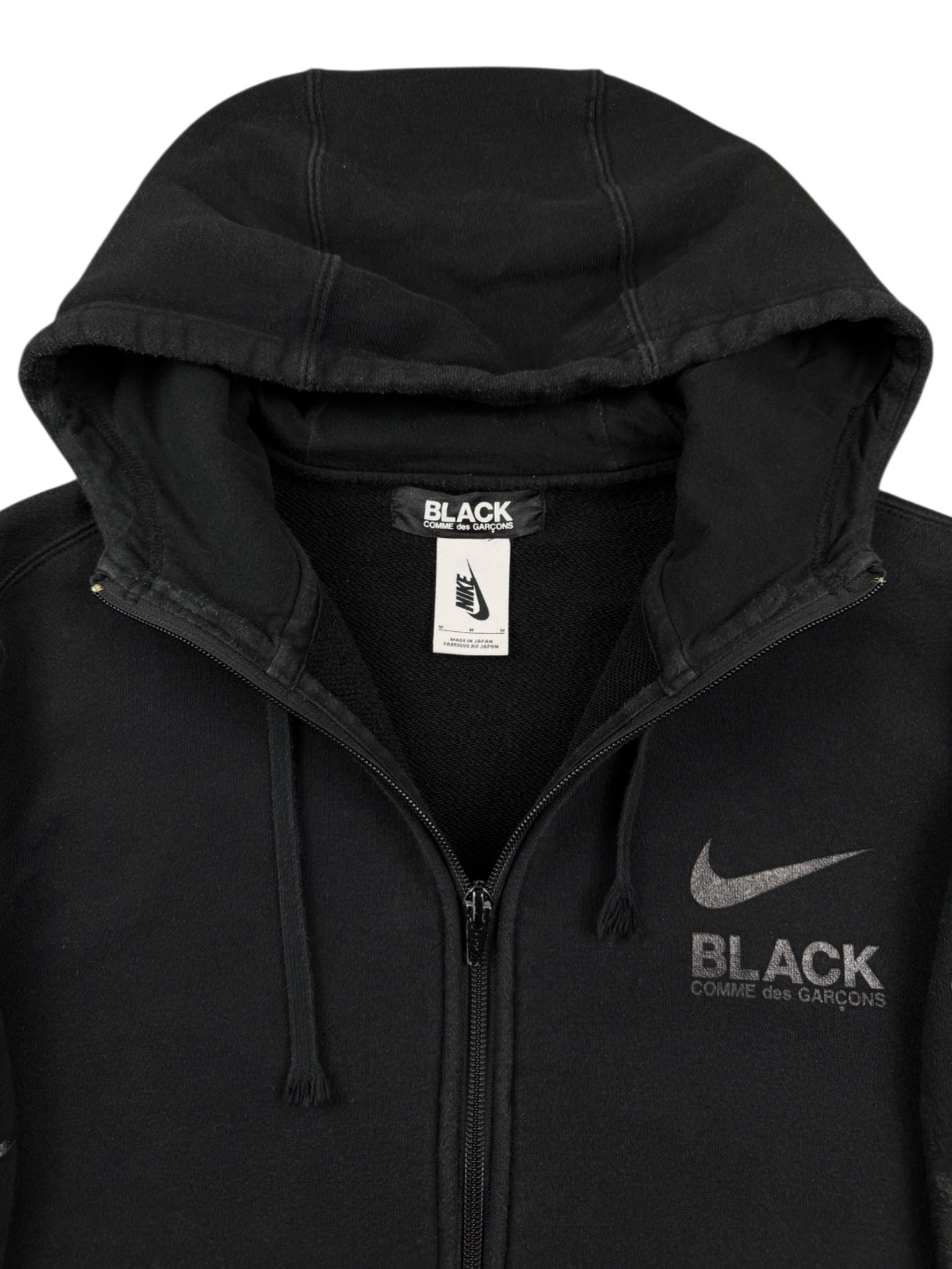 *RARE Comme Des Garçons Black x NIKE Zip Hoodie (M)