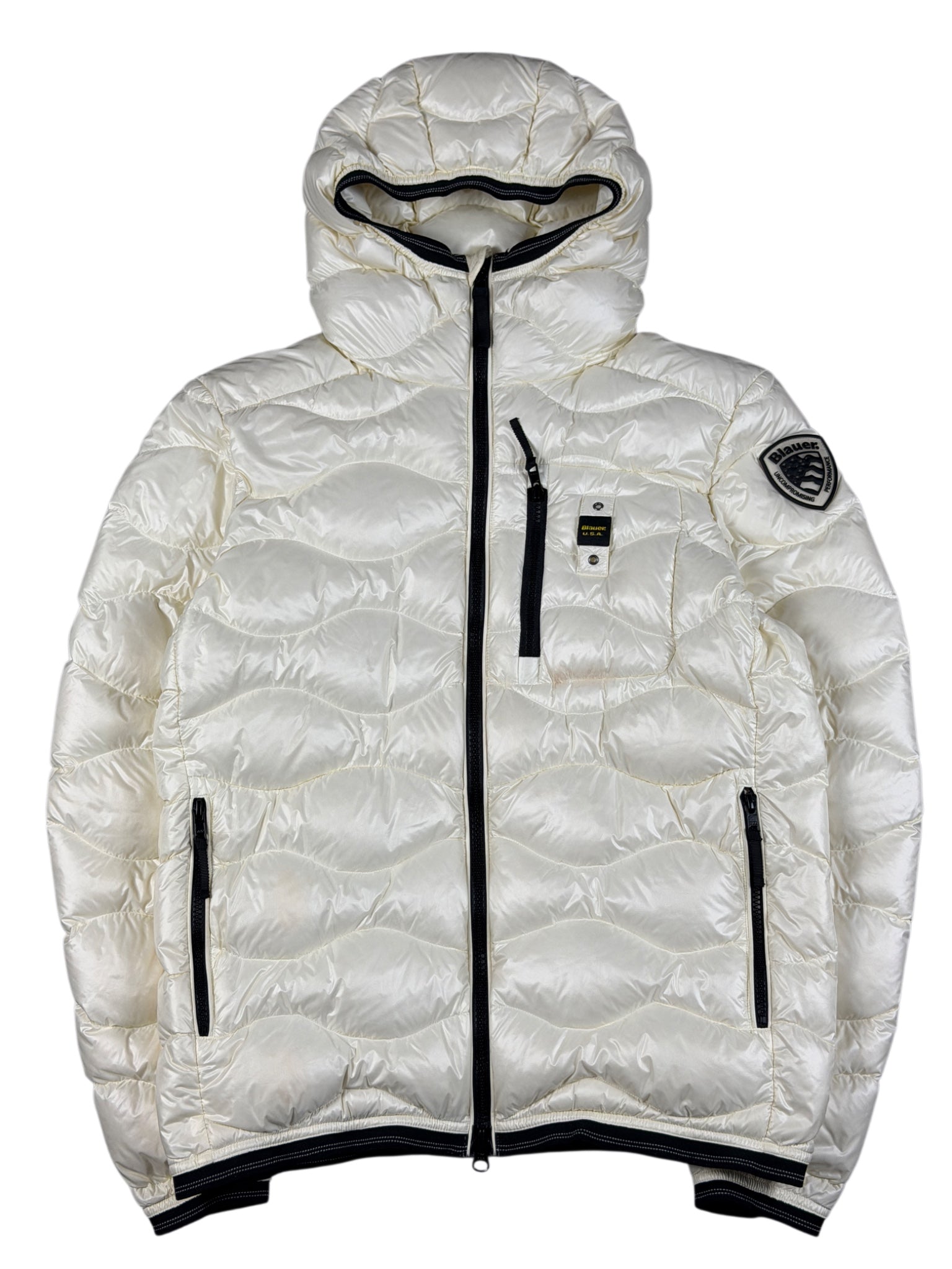 Blauer Pufferjacke (M)