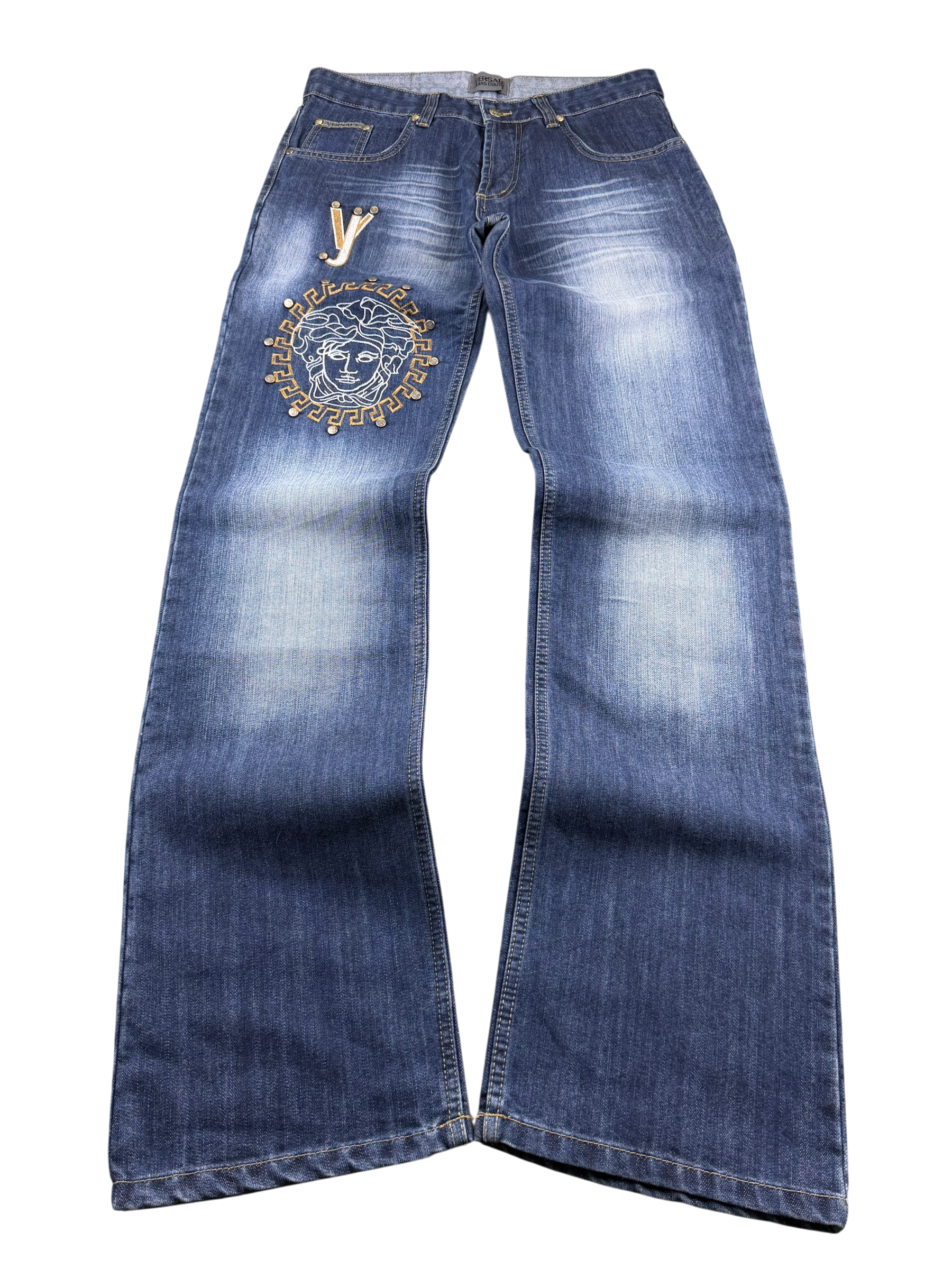 Versace vintage Big Logo Bootcut Jeans (M)