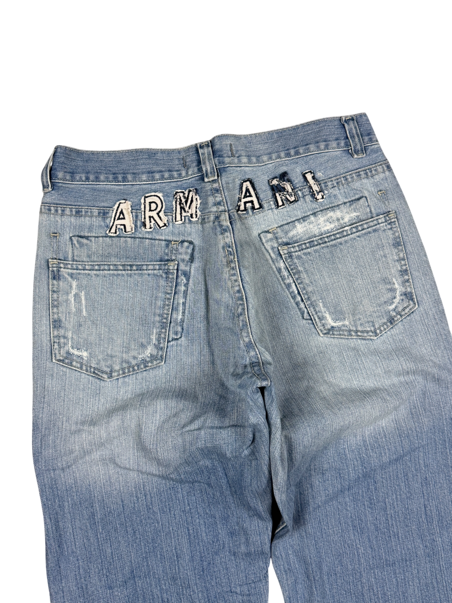 Armani vintage Big Logo Baggy Jeans (S)