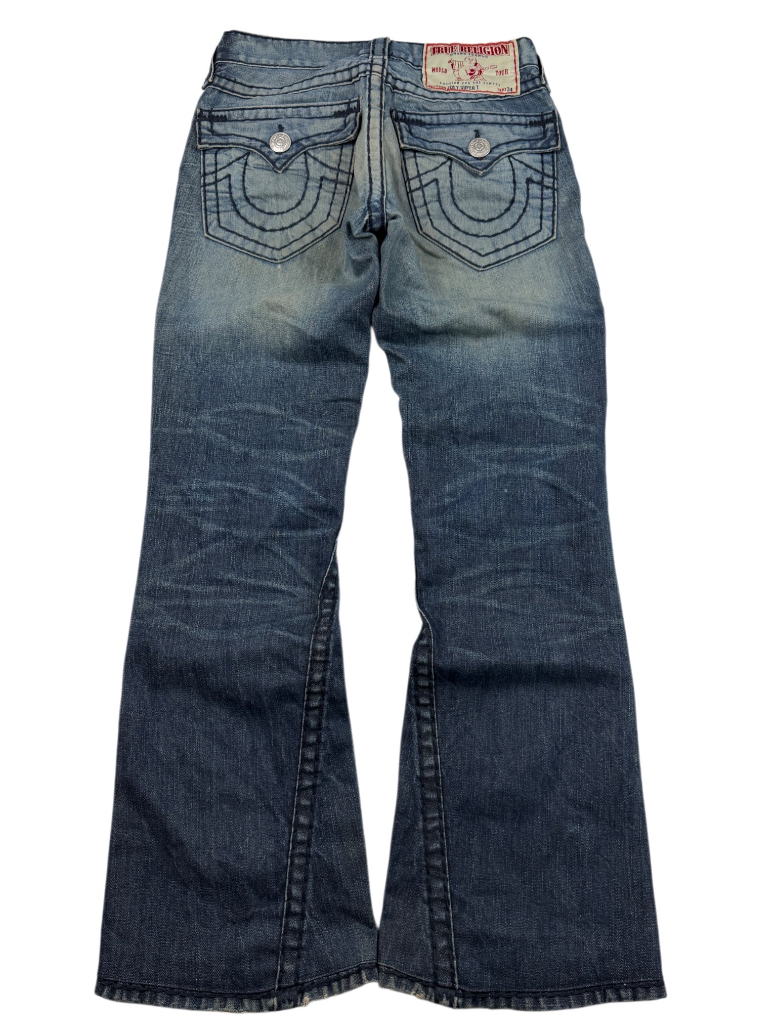 True Religion Washed Bootcut Jeans (XS)