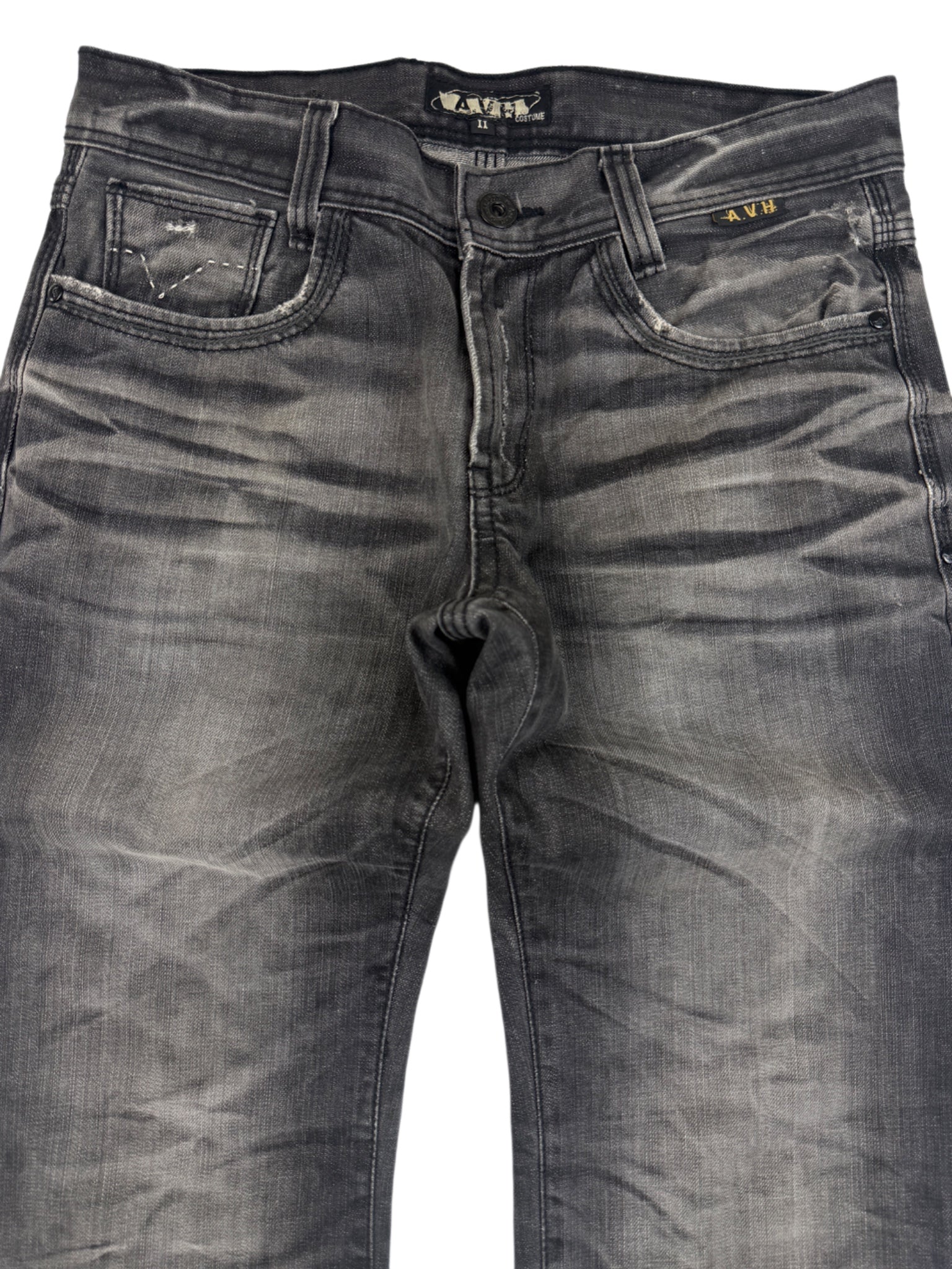 Vintage Crazy Washed Bootcut Jeans (S-M)