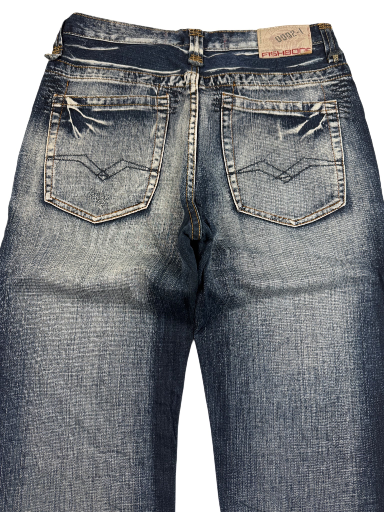 Fishbone Washed Bootcut Jeans (S)