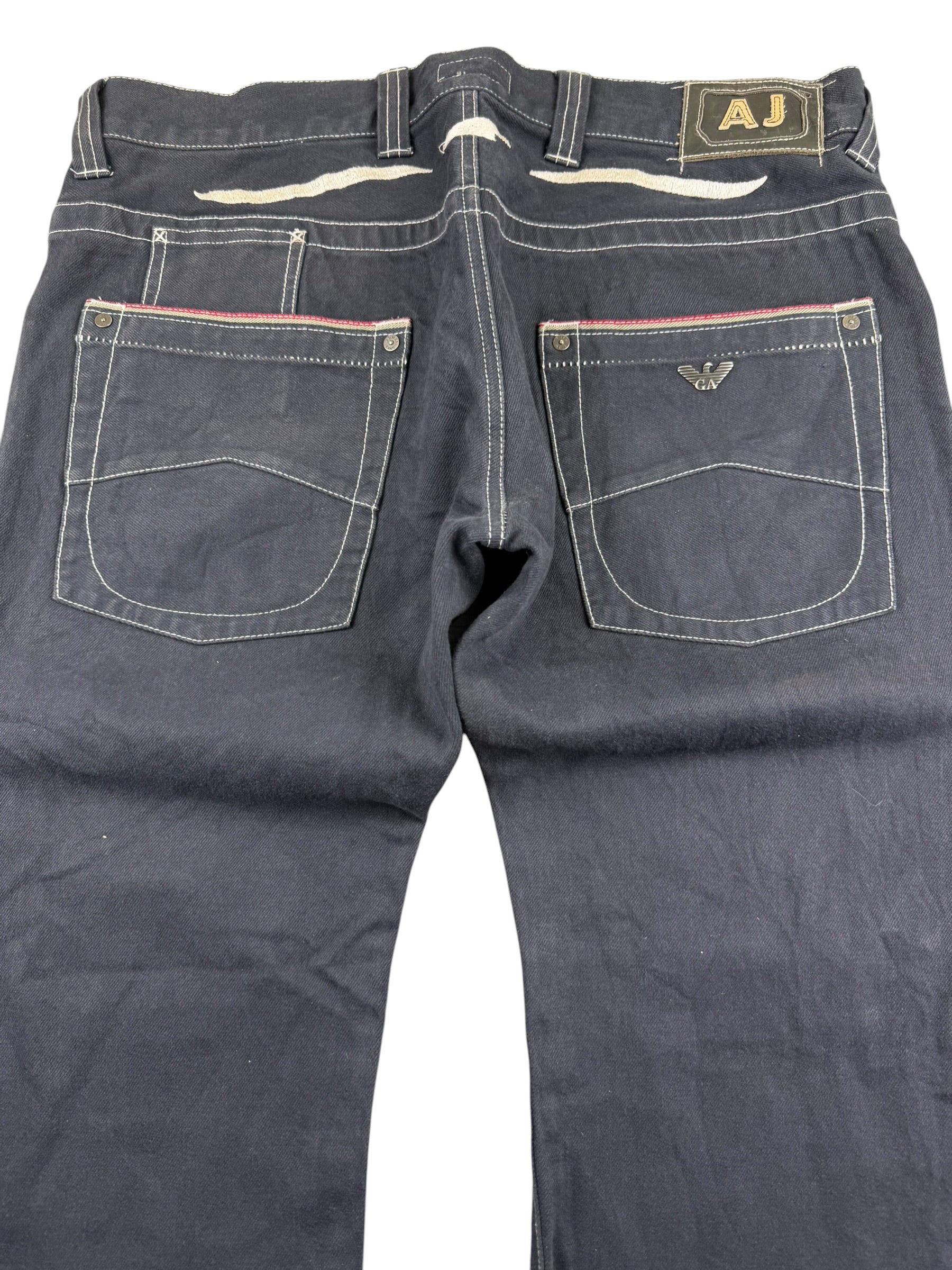 Armani Logo Bootcut Jeans (M)