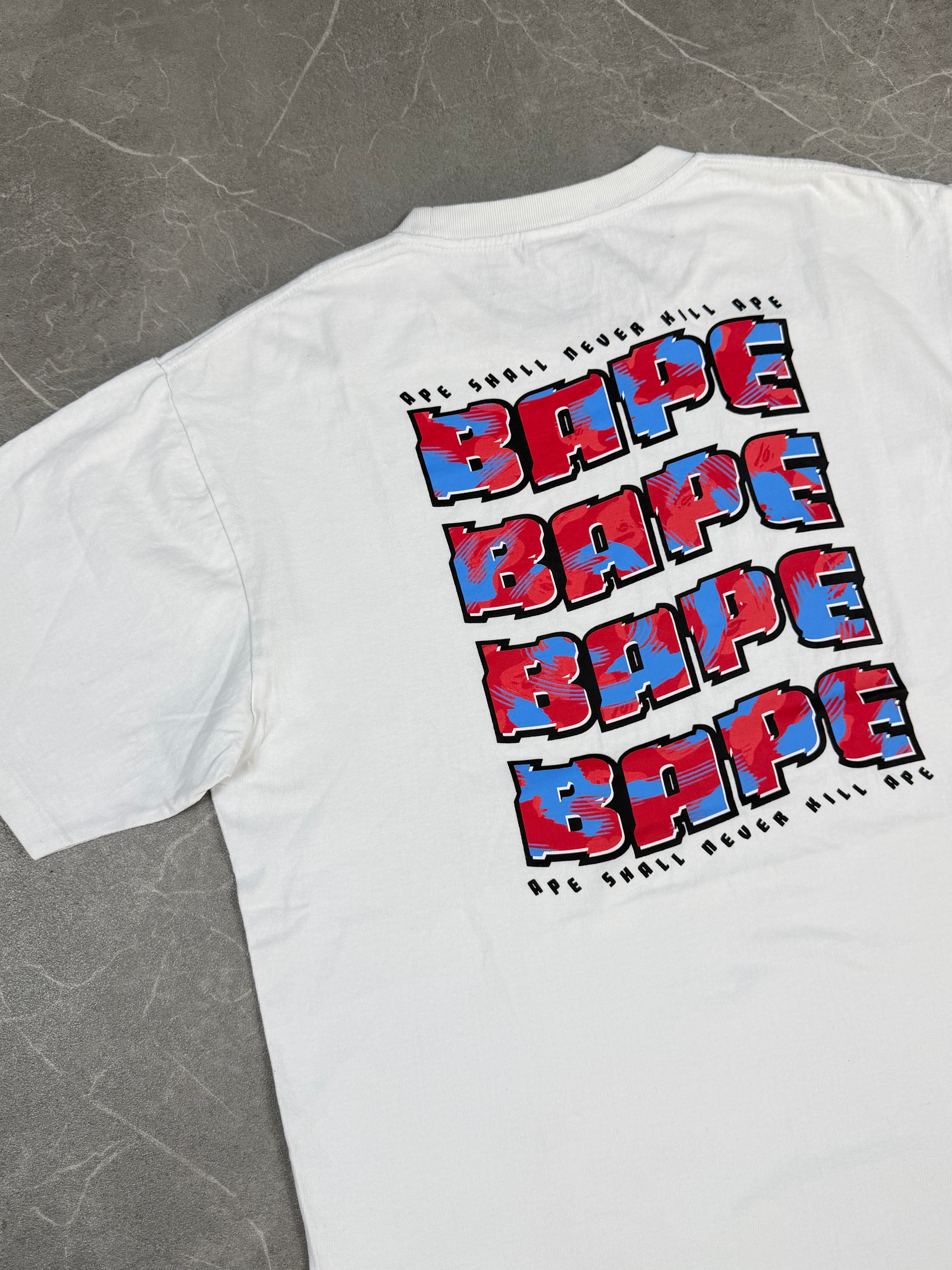 Bape Stroke Camo Distortion Tee (M-L)