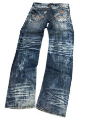 Crazy washed straight jeans (M)