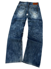 Crazy Washed Straight Jeans (XS)