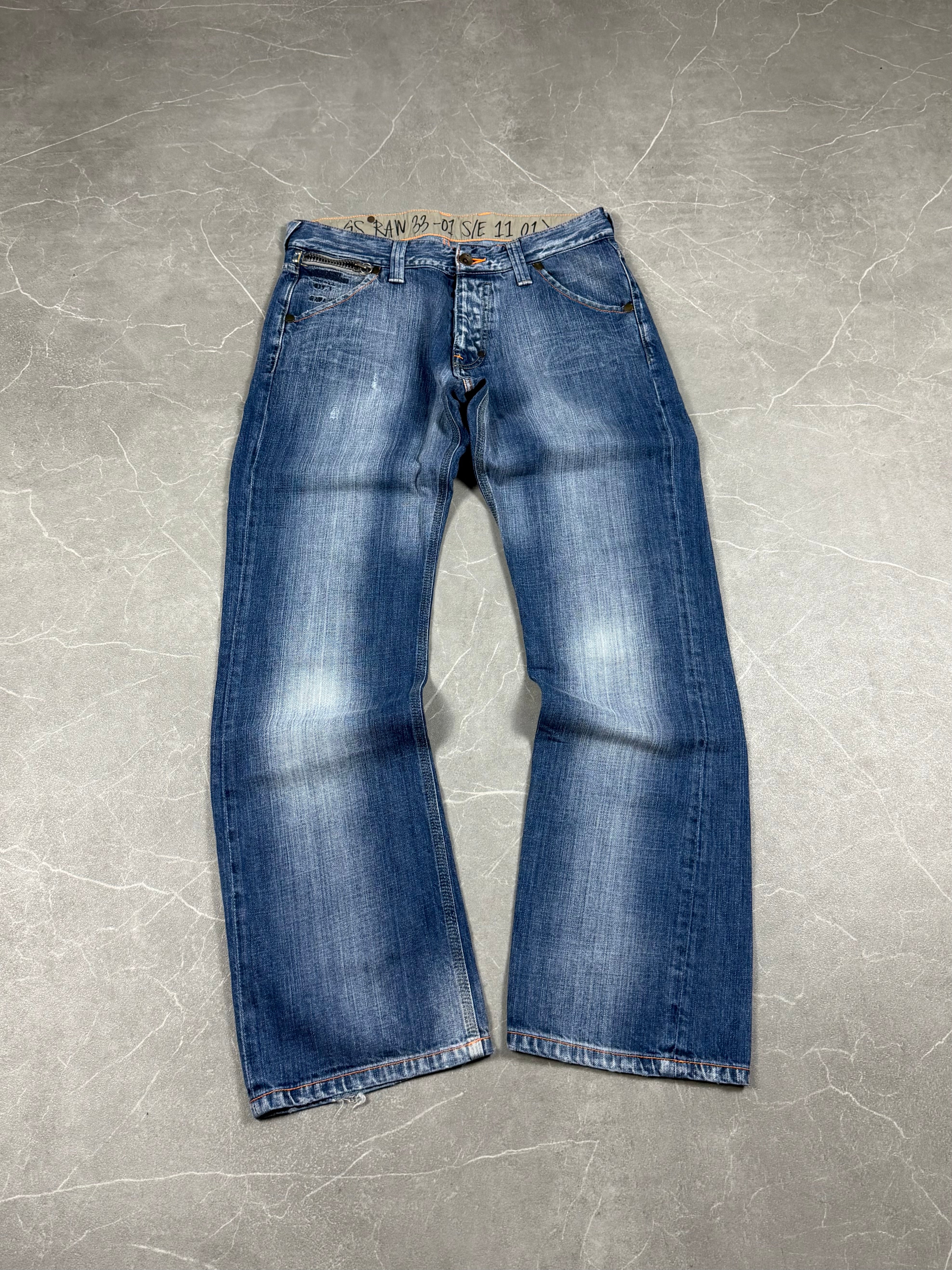 Rare G-Star RAW Big Logo washed Jeans (S-M)