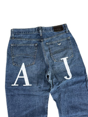 Armani Big Print Straight Jeans (S-M)