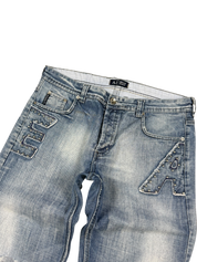 Armani Big Logo Bootcut Jeans (M)