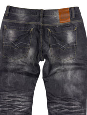 Vintage Washed Straight-Fit Jeans (S)