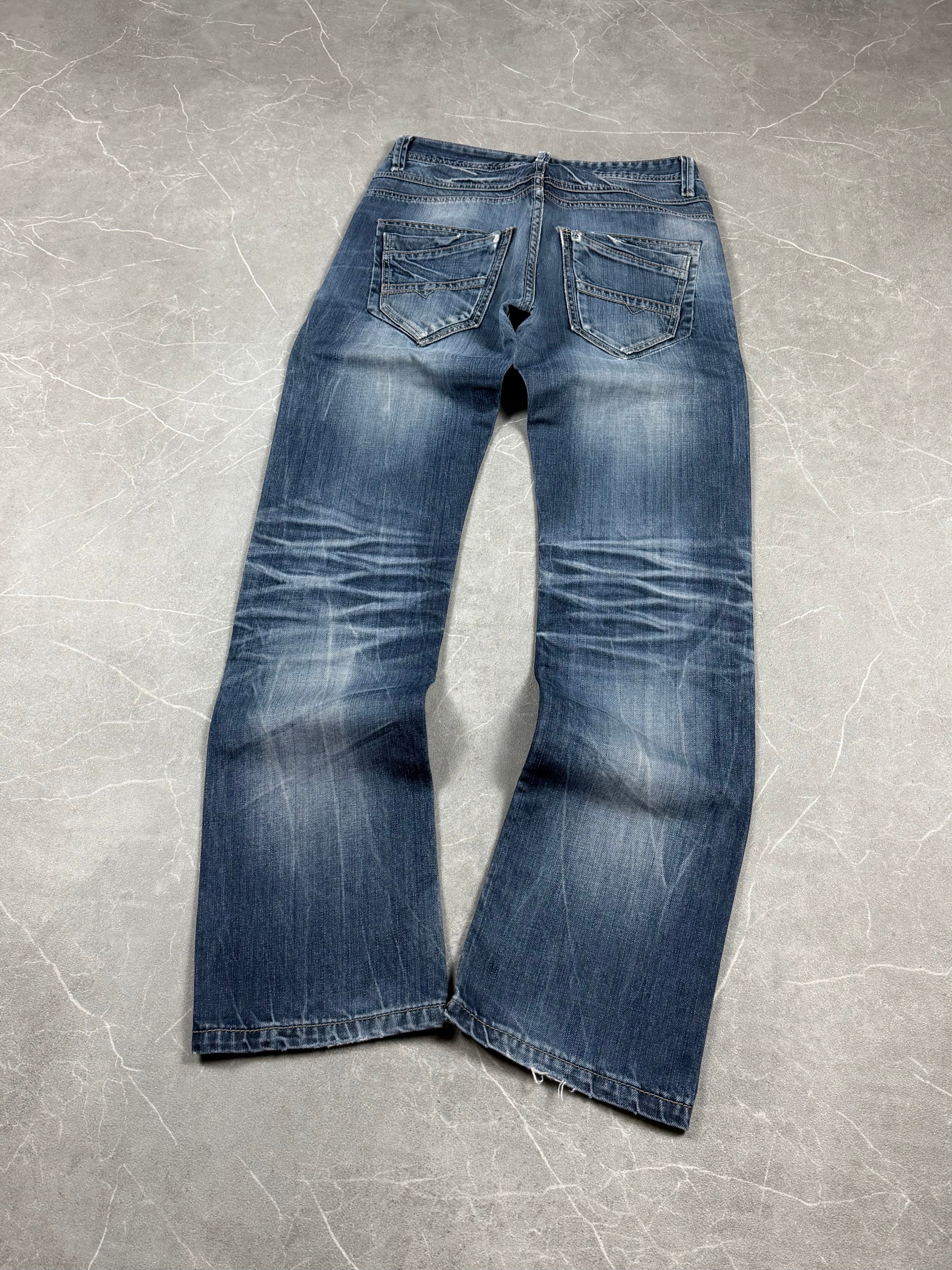 Vintage washed Slim/Straight Jeans (S)