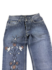 Roberto Cavalli Big Logo Bootcut Jeans (XS)
