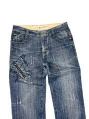Ultra washed Bootcut Big Logo Jeans (M)
