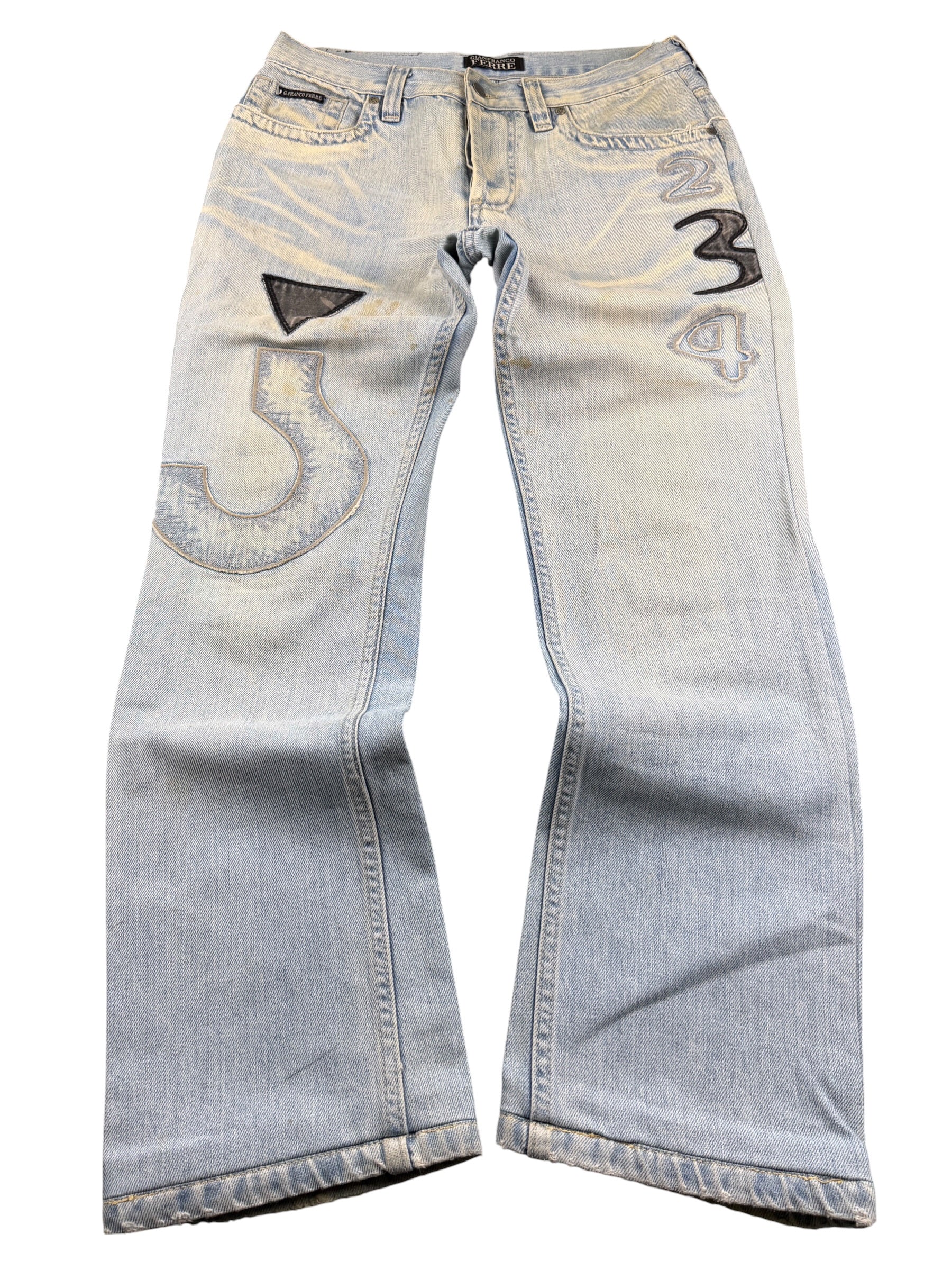 Ferre vintage Big Logo Straight Jeans (XS)