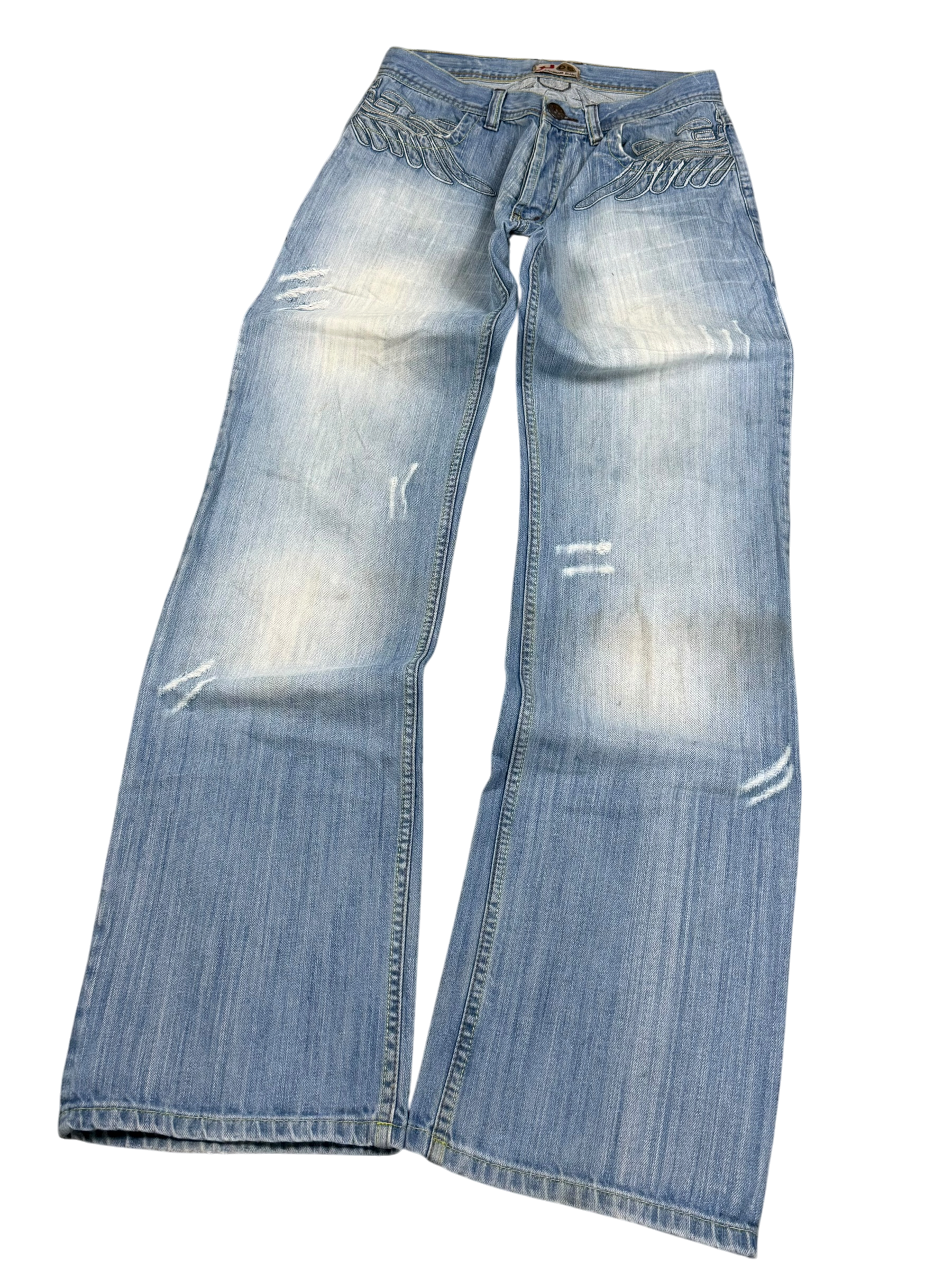 Armani Big Logo Bootcut Jeans (S)