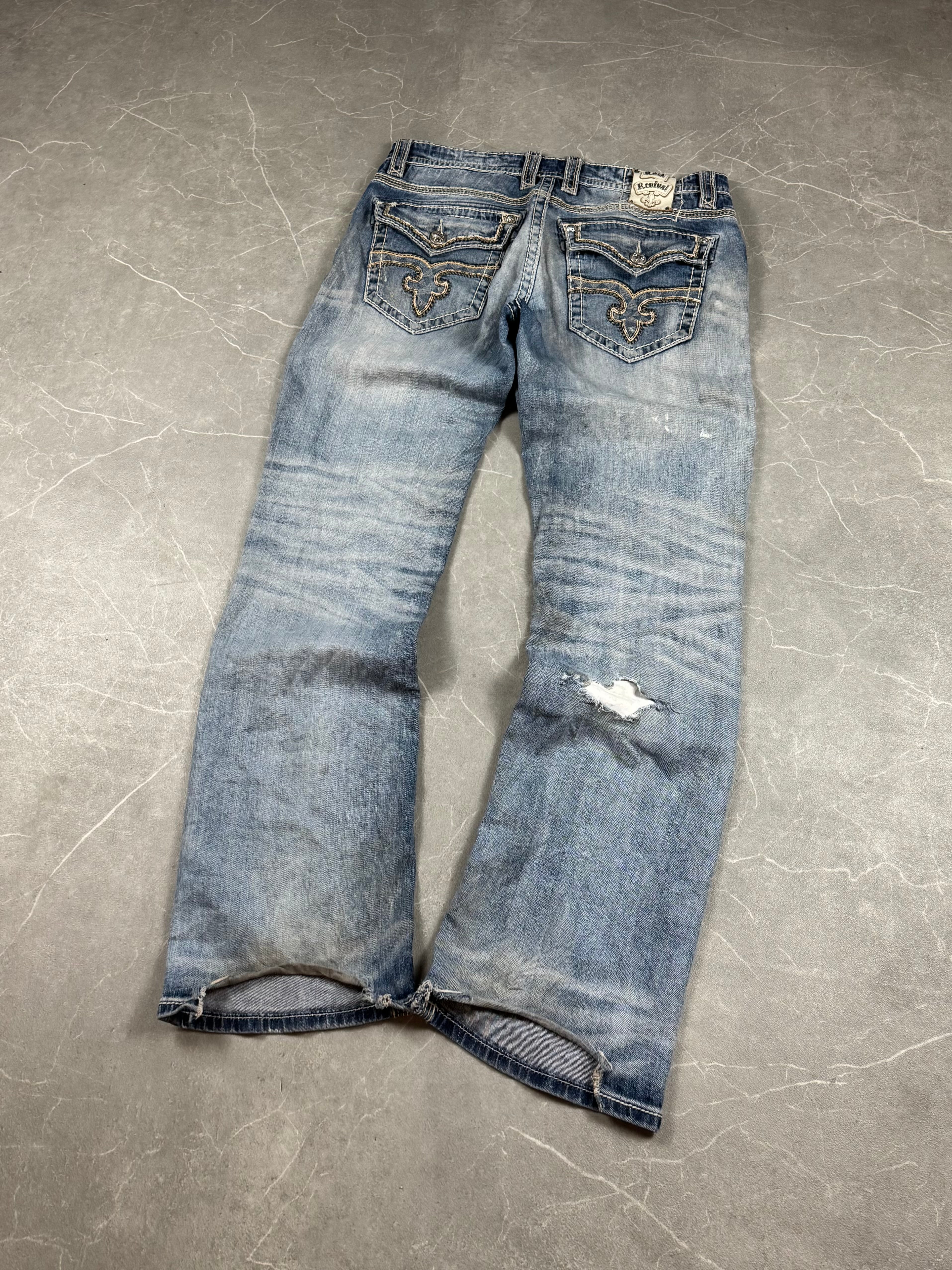 Rock Revival washed Jeans (L)